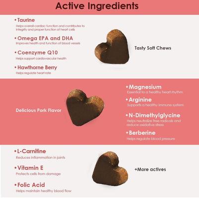 Soft Chew Dog Heart Supplement, 60 count