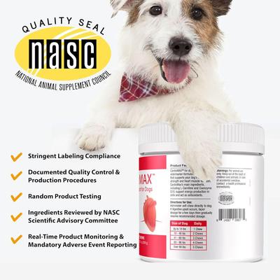 Soft Chew Dog Heart Supplement, 60 count