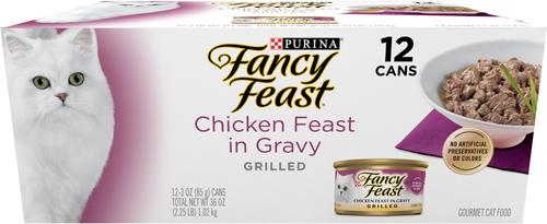 Grilled Turkey Feast in Gravy Canned Cat Food, 3-oz, case of 24