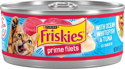 Prime Filets with Ocean Whitefish & Tuna in Sauce Canned Cat Food, 5.5-oz, case of 24