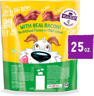 Purina Beggin' Real Meat Fun Size Original with Bacon Flavored Dog Treats, 25-oz bag
