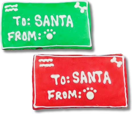 Letters to Santa Peanut Butter & Honey Assorted Crunchy Dog Treats, 18 count