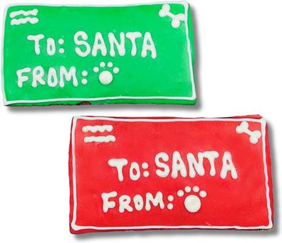 Cartas a Santa: Galletas crujientes surtidas de mantequilla de maní y miel para perros, 18 unidades