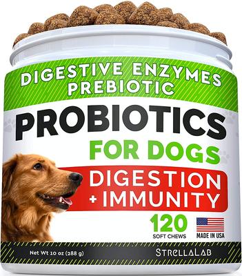 Probiotics Soft Chew Digestive Supplement for Dogs, 240 count