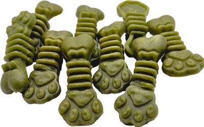 Medium/Large Paw Bone Shaped Dental Mint Flavored Dog Treat, 1-lb bag
