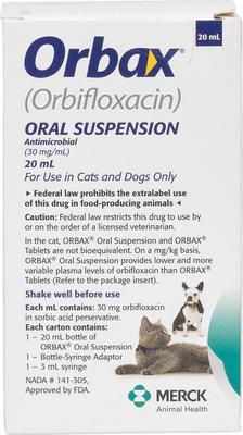 (orbifloxacin) Oral Suspension for Dogs & Cats, 30 mg/mL, 20-mL