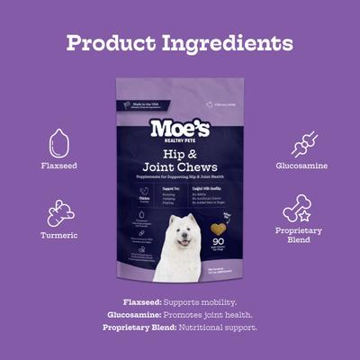 Chicken Flavor Movin & Groovin Bites Chews for Dogs, 90 count