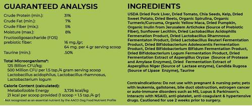 Holistic Super Food Broth One & Done Daily Greens Support Pork Flavor Concentrate Powder Dog & Cat Supplement, 4.5-oz bag