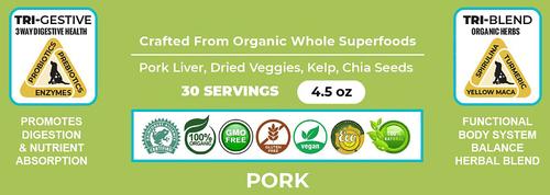 Holistic Super Food Broth One & Done Daily Greens Support Pork Flavor Concentrate Powder Dog & Cat Supplement, 4.5-oz bag