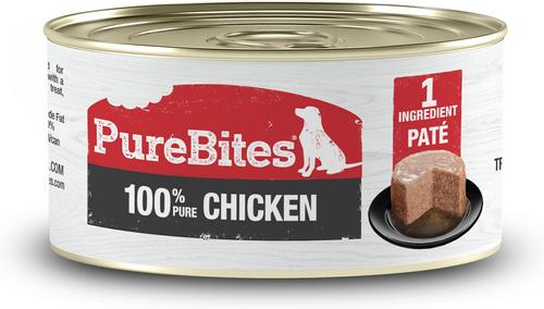 100% Pure Chicken & Beef Paté Dog Food Toppings, 2.5-oz can, 12 count