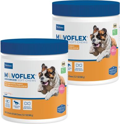 MOVOFLEX Advanced Soft Chews Joint Supplement for Large Breed Dogs, 60 count