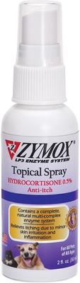 Enzymatic Topical Spray with Hydrocortisone 0.5% for Dogs & Cats, 2-fl oz bottle