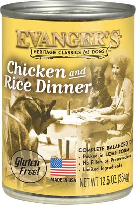 Classic Recipes Chicken & Rice Canned Dog Food, 12.5-oz, case of 12