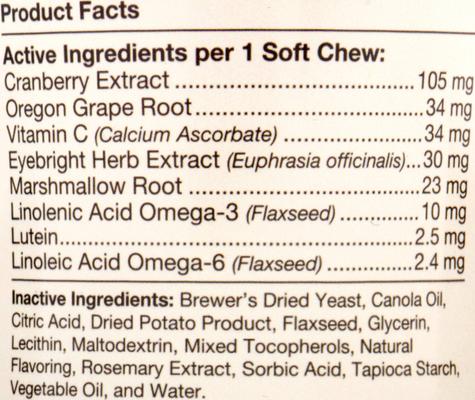 Bundle: NaturVet Tear Stain Plus Lutein Soft Chews Vision Supplement + Miracle Care Eye Clear Cleaning Pads for Dogs & Cats, 90 count