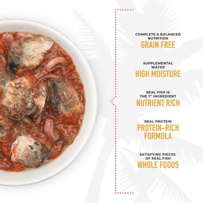 Grill Mackerel & Sardine in Calamari Consomme Grain-Free Canned Cat Food, 2.8-oz can, case of 12