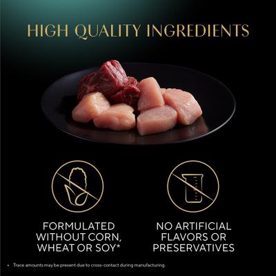 Gravy Indulgence Chicken & Beef in Extra Gravy Variety Pack Grain-Free Adult Wet Cat Food, 2.64-oz tray, case of 24