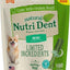 Nutri Dent Mini Limited Ingredients Fresh Breath Natural Dental Dog Treats, 78 count