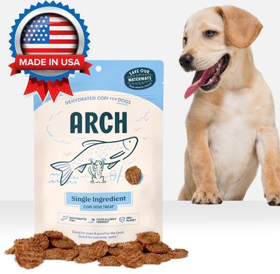 Arch Single Ingredient Sustainable Fish Dehydrated Dog Treats, 2-oz bag