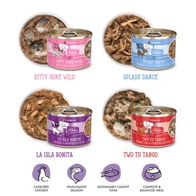 Cats in the Kitchen The Coolsville Catch! Variety Pack Wet Cat Food, 6.0-oz can, case of 12