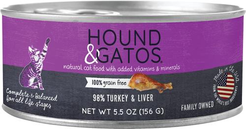 98% Turkey & Liver Formula Grain-Free Canned Cat Food, 5.5-oz, case of 24