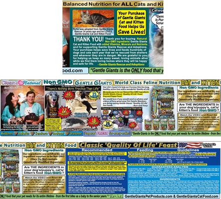 Natural Non-GMO Chicken & Fish Cat & Kitten Dry Cat Food, 9-lb bag