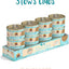 Classic Cat Stew's Clues Turkey, Chicken & Salmon in Gravy Stew Wet Canned Cat Food, 2.8-oz can, case of 12