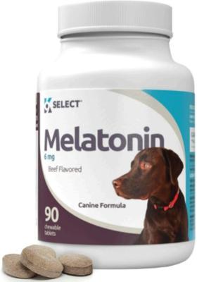 Melatonin Beef Flavor Calming Dog Supplement, 6-mg, 90 count