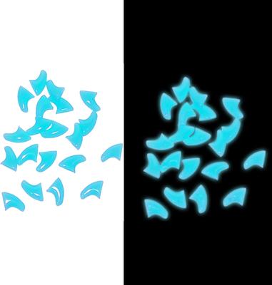 Fundas suaves para uñas de gato, 20 unidades, brillan en la oscuridad, tamaño mediano