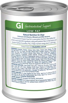 GI Gastrointestinal Support Low Fat Grain-Free Wet Dog Food, 12.5-oz, case of 12
