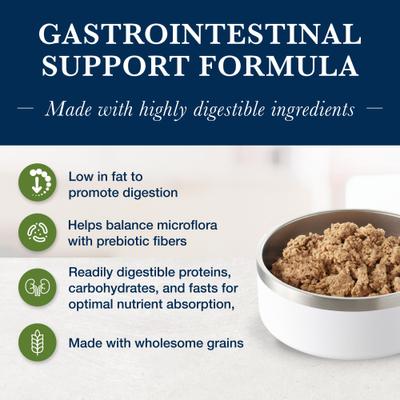 GI Gastrointestinal Support Low Fat Grain-Free Wet Dog Food, 12.5-oz, case of 12