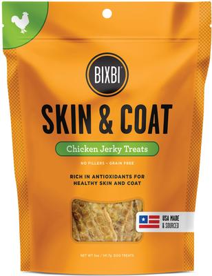 Skin & Coat Chicken Jerky Dog Treats, 5-oz bag