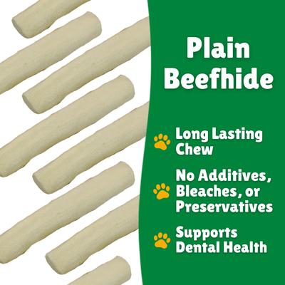 Plain Rawhide Medium Dog Chews, 7 count
