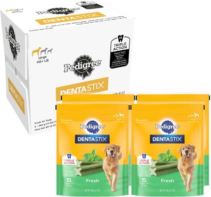 Dentastix Dual Flavored Bacon & Chicken Flavored Large Dental Dog Treats, 64 count