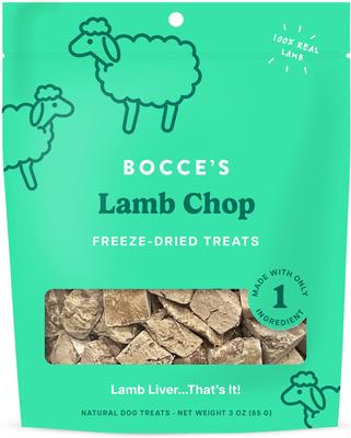 Lamb Chop High-Protein Freeze-Dried Dog & Cat Treats, 3-oz bag