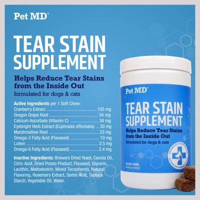 Tear Stain Remover Dog & Cat Supplement, 60 count
