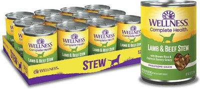 Lamb & Beef Stew with Brown Rice & Apples Canned Dog Food, 12.5-oz, case of 12