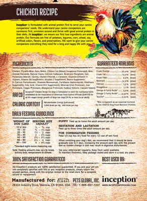 Chicken Recipe Dry Dog Food, 4-lb bag