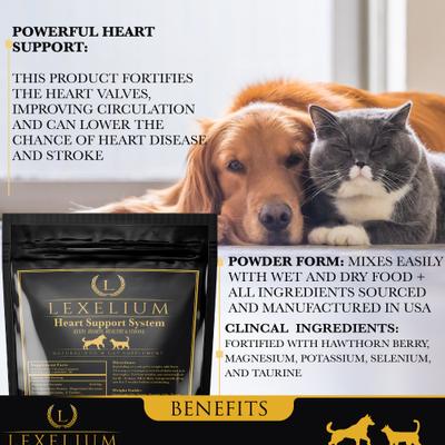 Heart Support System Dog & Cat Supplement, 7-oz bag