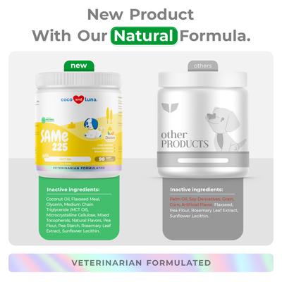 Coco and Luna SAMe S-Adenosyl-L-Methionine Soft Chew Liver Supplement for Dogs, 90 count