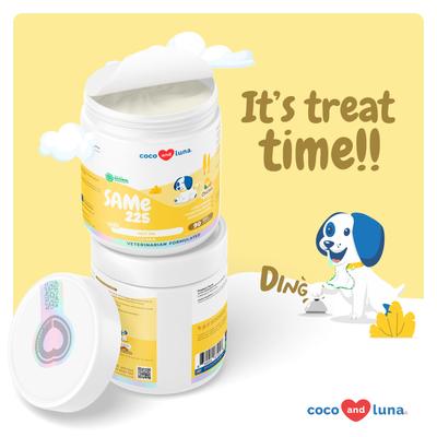 Coco and Luna SAMe S-Adenosyl-L-Methionine Soft Chew Liver Supplement for Dogs, 90 count