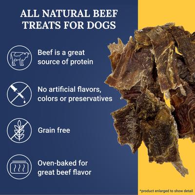 Beef Jerky Dog Treats, 2-oz bag