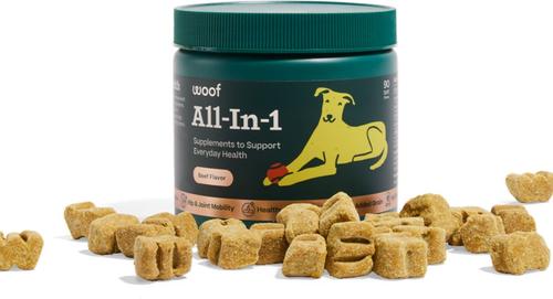 All-In-1 Beef Flavored Chew Vitamin Supplement for Dogs, 90 count
