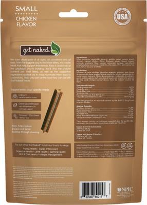 Palitos dentales Senior Health con sabor a pollo, sin cereales, para perros pequeños, bolsa de 177 g