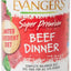 Comida enlatada para perros Super Premium Beef Dinner sin cereales, 12.5 oz, caja de 12