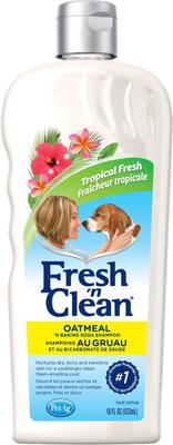 Fresh 'n Clean Oatmeal 'n Baking Soda Dog Shampoo, Tropical Fresh Scent, 18-fl oz bottle