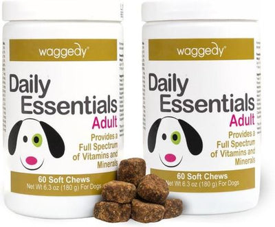 Daily Essentials Adult Multivitamin & Immune System Supporter Soft & Chewy Dog Treats, 120 count