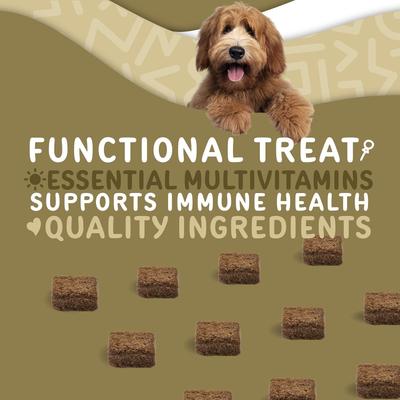 Daily Essentials Adult Multivitamin & Immune System Supporter Soft & Chewy Dog Treats, 120 count