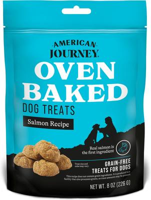 Salmon Recipe Grain-Free Oven Baked Biscuit Dog Treats, 8-oz bag