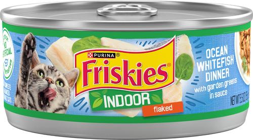 Indoor Flaked Ocean Whitefish Dinner Canned Cat Food, 5.5-oz, case of 24