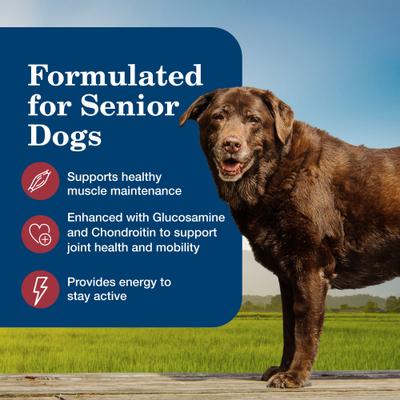 Comida húmeda enlatada para perros mayores Homestyle Recipe con ingredientes naturales, cena de carne y verduras de la huerta, lata de 12.5 oz, 12 unidades